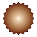 Shiny bronze badge template