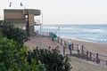 The Bronze Beach lifesaver's station on the Umhlanga Rocks beach