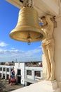 Bronze bell, Leon Cathedral, Nicaragua. Royalty Free Stock Photo