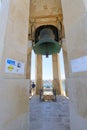 Bronze bell at war memorial