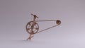 Bronze Bicycle Cranks Chain an Peddles