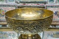 Bronze bowl inside of Vakil Bath, an old public bath in Shiraz, Iran. It was a part of the royal district constructed during Karim