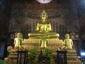 Bronze Buddha Statue in Temple of Bells, Thailand