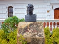 A bronze bust of James Rooke, commander of the British Legion who helped Simon Bolivar`s army gain independence for Colombia, in