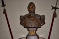 Bronze bust of Khedive Ismail founder of Abdeen palace in Cairo, Egypt