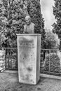 Bronze bust of Pope John Paul II, Nice, France