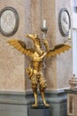 Dragon Candelabrum in St Mang Basilica in Fussen, Bavaria, Germany Royalty Free Stock Photo