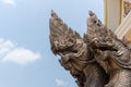 Bronze casting heads of naga, a famous statue in Buddhism culture.