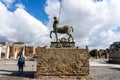 Bronze Centaur by Igor Mitoraj in Pompeii Archaeological Park