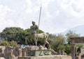 Bronze Centaur sculpture by late Polish artist Igor Mitoraj, part of a 30 statue exhibit in Scavi Di Pompei