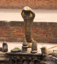 A Bronze Cobra at at Local Bath in Kathmandu