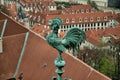 Bronze on the tower, Old Prague, Czech Republic Royalty Free Stock Photo