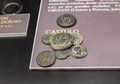 Bronze coins from Iberian Town of Castulo, near modern Linares, Jaen