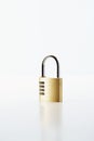 Bronze Combination Padlock Royalty Free Stock Photo