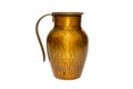 Bronze / copper jug / pot on white background