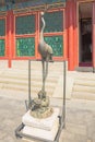 Bronze crane in the Summer Palace