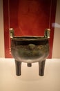 Bronze ding vessel Chinese ritual bronzes.