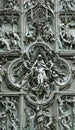 Bronze door of Milan Cathedral, Italy Royalty Free Stock Photo