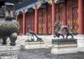 Bronze Dragon Statue at the Summer Palace, Beijing, China Royalty Free Stock Photo