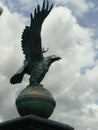 The symbol of the city is a bronze eagle Royalty Free Stock Photo
