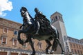 Bronze equestrian statue of Alessandro Farnese,