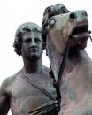 Bronze equestrian statue of Castor