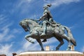 Statue of King Joao I on the Praca da Figueira . Lisbon. Portugal