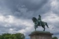 Bronze equestrian statue