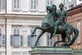 Bronze equestrian statue of Pollux Royalty Free Stock Photo