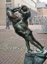 `Rider ring fight` in german Ã¢â¬Å¾ReiterringkampfÃ¢â¬Å . Sculpture. Kockerellstrasse, Aachen, Germany.