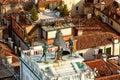 top of St Mark`s Clocktower in Venice Royalty Free Stock Photo