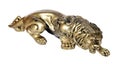 Bronze figurine of a lion Royalty Free Stock Photo