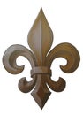 Bronze Fleur de Lis Painting