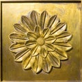 Bronze flower ornament Royalty Free Stock Photo