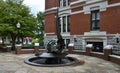 Millennium Fountain Downtown Clarksville, TN Royalty Free Stock Photo