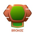 Bronze Game badge, template for icon