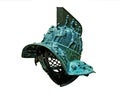 Bronze gladiator`s helmet Royalty Free Stock Photo