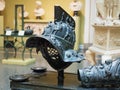 Bronze gladiator`s helmet Royalty Free Stock Photo