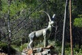 Bronze goat statue, Tolox, Spain.