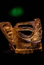 Bronze gold face mask in Sanxingdui Museum, Sichuan China Royalty Free Stock Photo