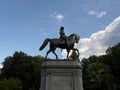 George Washington Statue, Boston Public Garden, Boston, Massachusetts, USA Royalty Free Stock Photo