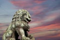 Bronze Guardian Lion Statue in the Forbidden City, Beijing Royalty Free Stock Photo