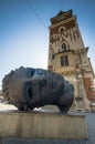 Bronze head sculpture of Eros Bendato Royalty Free Stock Photo