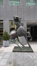 Bronze horse statue in gestureThe beautiful named (Grande Cavallo) created by Swiss artist Nag Arnoldi in 1988 is located on Sta
