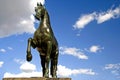 Bronze horse statue in prag Royalty Free Stock Photo