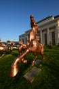 Bronze horse statue(s) in Astana