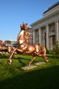 Bronze horse statue(s) in Astana