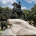 The famous Statue of Peter the Great in Saint Petersburg, Russia