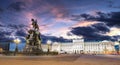 The Bronze Horseman copper horseman an statue of Peter the Great in Saint Petersburg Royalty Free Stock Photo