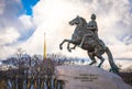 Bronze Horseman monument, Saint Petersburg, Russia Royalty Free Stock Photo